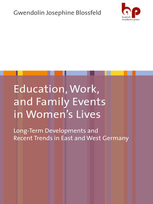 cover image of Education, Work, and Family Events in Women's Lives